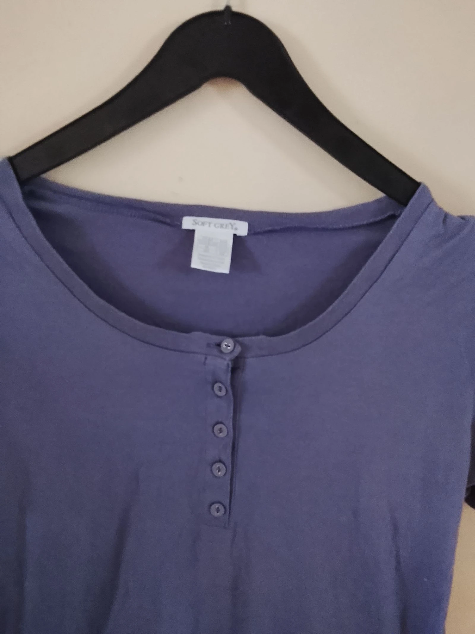 👒SOFT GREY NUEVO TALLA 38/40 Camiseta cuello tunecino parma👒 – photo 3
